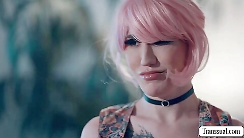 Bareback redhead gets her hole fucked by a stepbrother