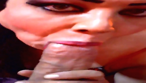 Amateur tranny gets fucked in the studio with her handsome guy