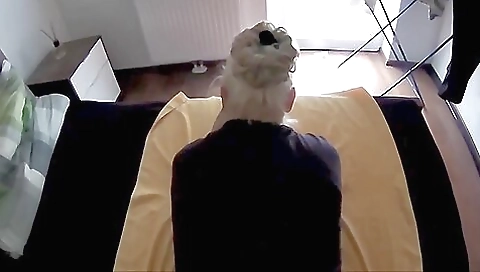 Busty mature bitch fucks her young lover with a big dick