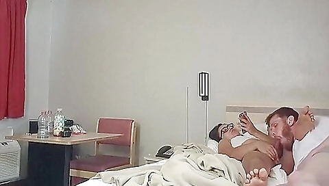 Amateur brunette teen gets to suck a deepthroat and peep