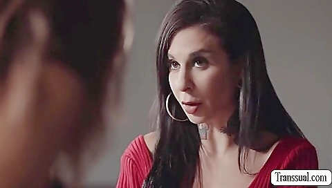 Thick brunette fumbles and gets a cumshot on her body