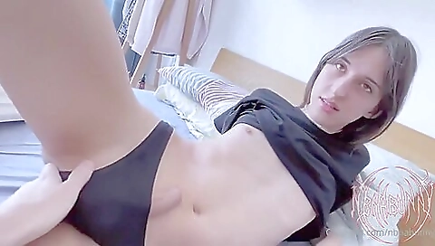 Amateur brunette gets fingered and fucked in her pussy